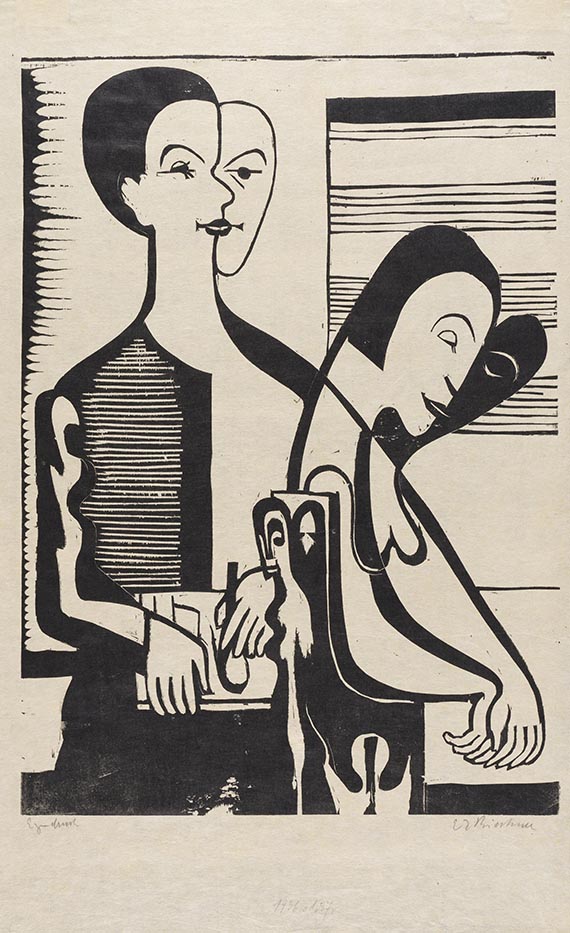 Ernst Ludwig Kirchner - Selbstbildnis mit Erna
