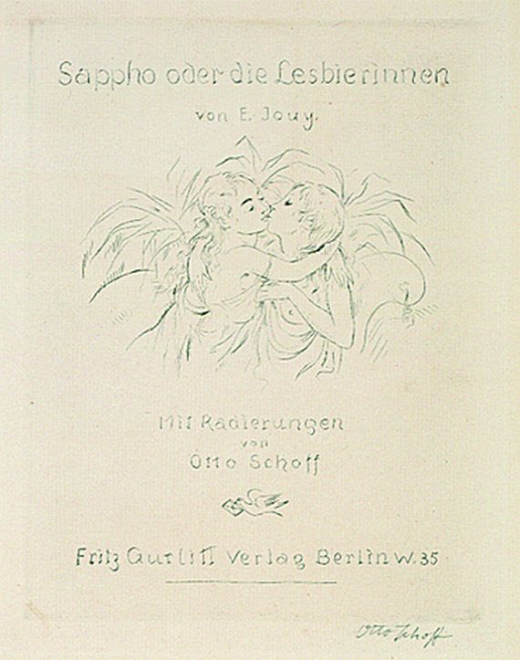 Otto Schoff - 7 Bll. in: Sappho oder die Lesbierinnen