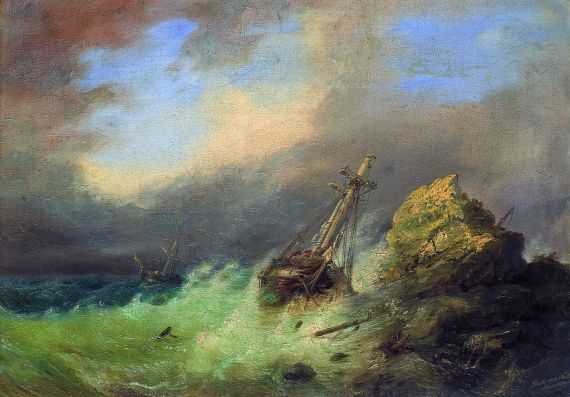 Lorenzo Butti - Schiffbruch auf stürmischer See