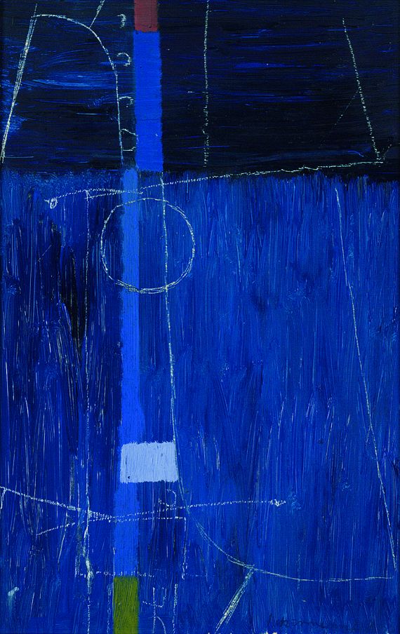Max Ackermann - Komposition in Blau