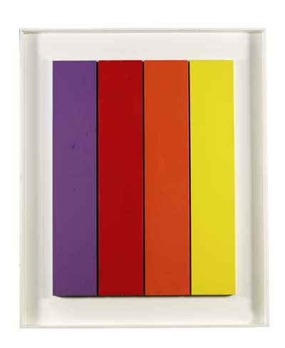 Hermann Bartels - Vier farbige Streifen