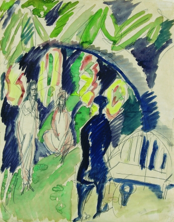 Ernst Ludwig Kirchner - Divan (Orientalische Szene)