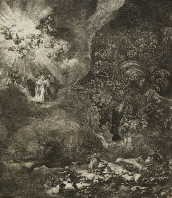 Harmensz. van Rijn Rembrandt - Der Engel erscheint den Hirten