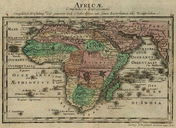  Konvolut - Karten von Afrika.