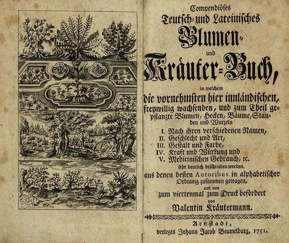 Hellwig, Chr. von - Blumen- und Kräuter-Buch. 1751