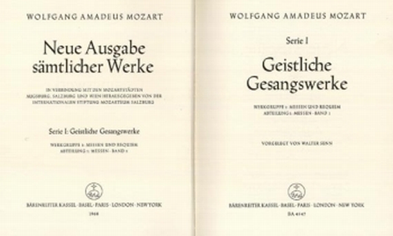   - Mozart. Neue Ausg. sämtl. Werke (unvollst.) + 71 Beig.