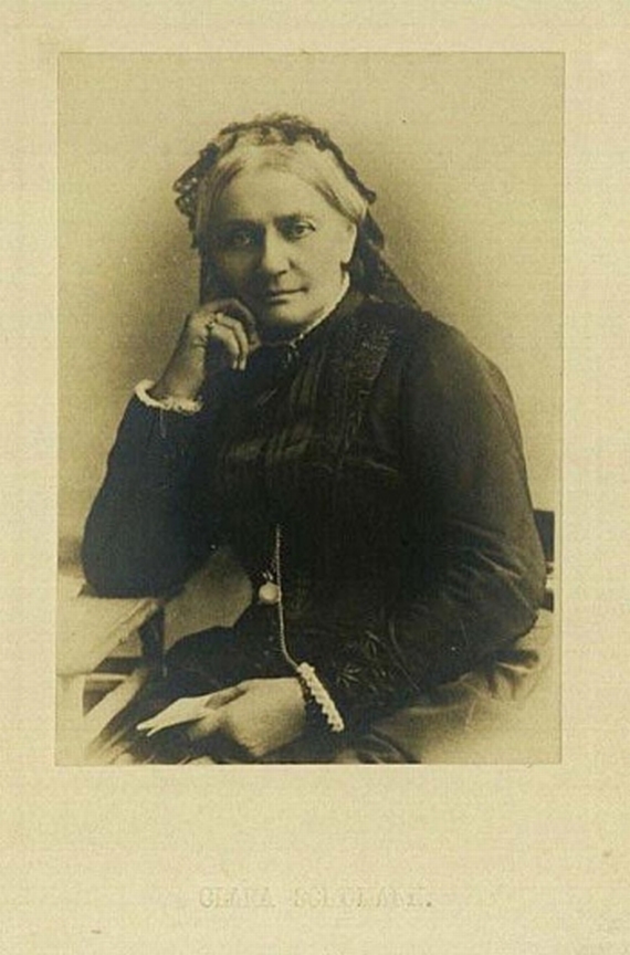 Clara Schumann - 1 Autograph + 2 Porträtfotos. Zus. 3 Tle. 1869