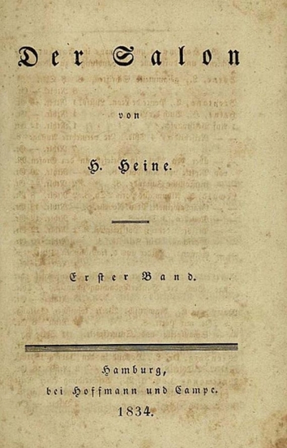 Heinrich Heine - Der Salon, 4 in 2 Bde. 1834-40