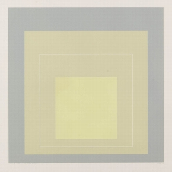 Josef Albers - White Lines Squares VII