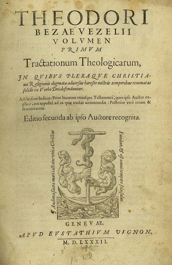 Beza, T. - Theodori Bezae...1. Teil 1582
