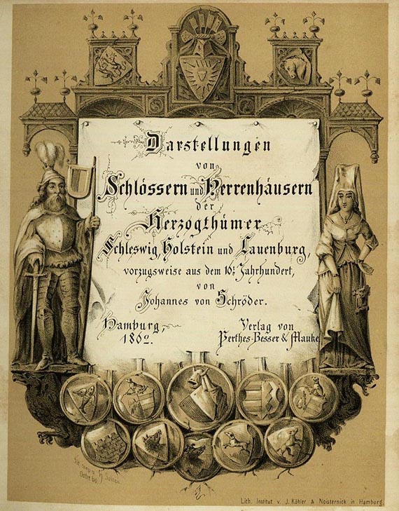 Johannes von Schröder - Darstellungen v. Schlössern. 1802
