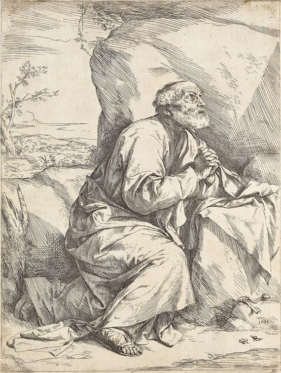 Jusepe de Ribera gen. Lo Spagnoletto - Die Buße des Heiligen Petrus