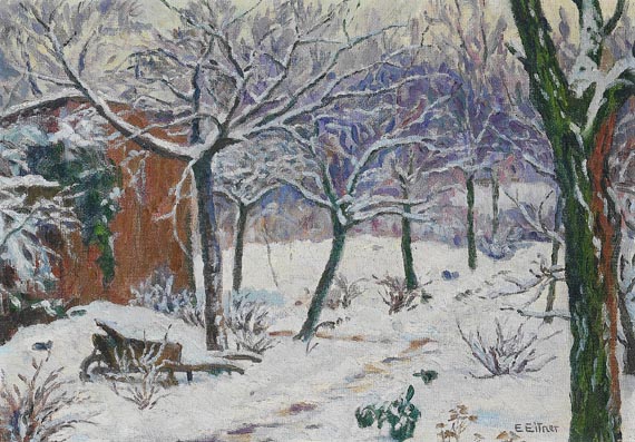 Ernst Eitner - Garten im Winter