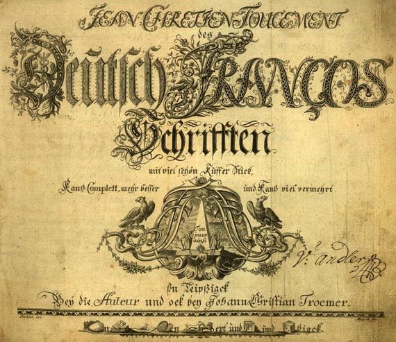 Jean Cretien Toucement - Des Deutsch-Francos Schriften 1772