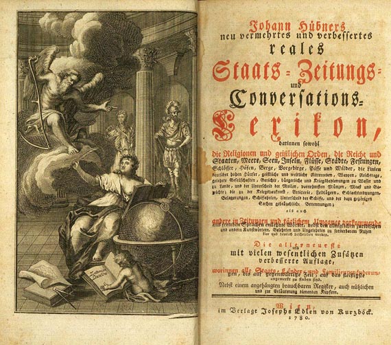 Johann Hübner - Staats-Zeitungs- und Conversations-Lexikon, 1780