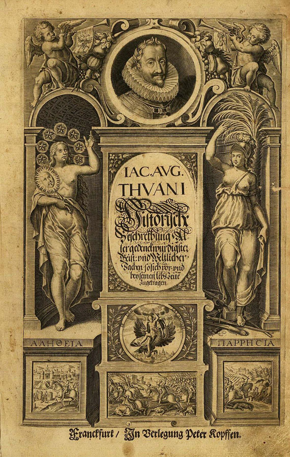 Jacque-Auguste de Thou - Historische Beschreibung. 1621. 1 Bd. von 2