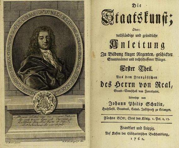 Gaspard de Réal de Curban - Die Staatskunst. 1762-1766. 5 Bde.