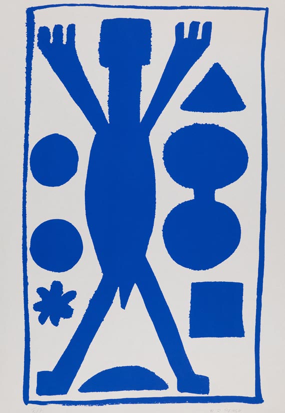A. R. Penck (d.i. Ralf Winkler) - Folge von 5 Blättern: Verschiedene Motive - Weitere Abbildung