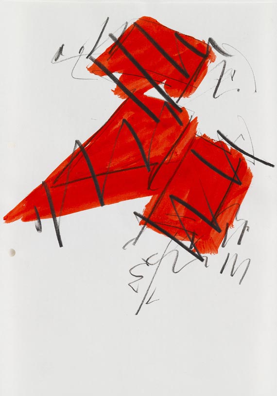 Imi Knoebel - 4 Blätter: Rote Formen - Weitere Abbildung