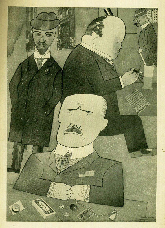 George Grosz - Mit Pinsel und Schere. 1922.