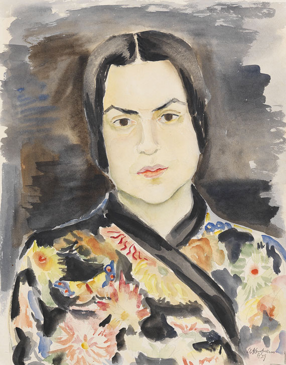 Arthur Kaufmann - Bildnis einer Dame im Kimono