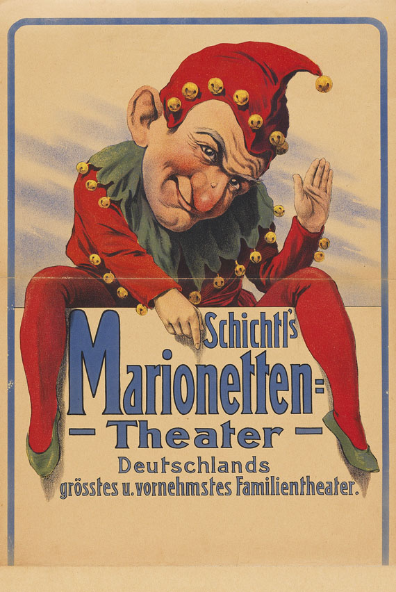   - Plakat Schichtl´s Marionettentheater. Bremen, um 1905.