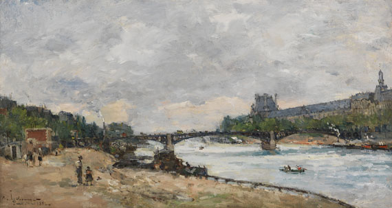 Albert Lebourg - Paris - La Seine et le Louvre