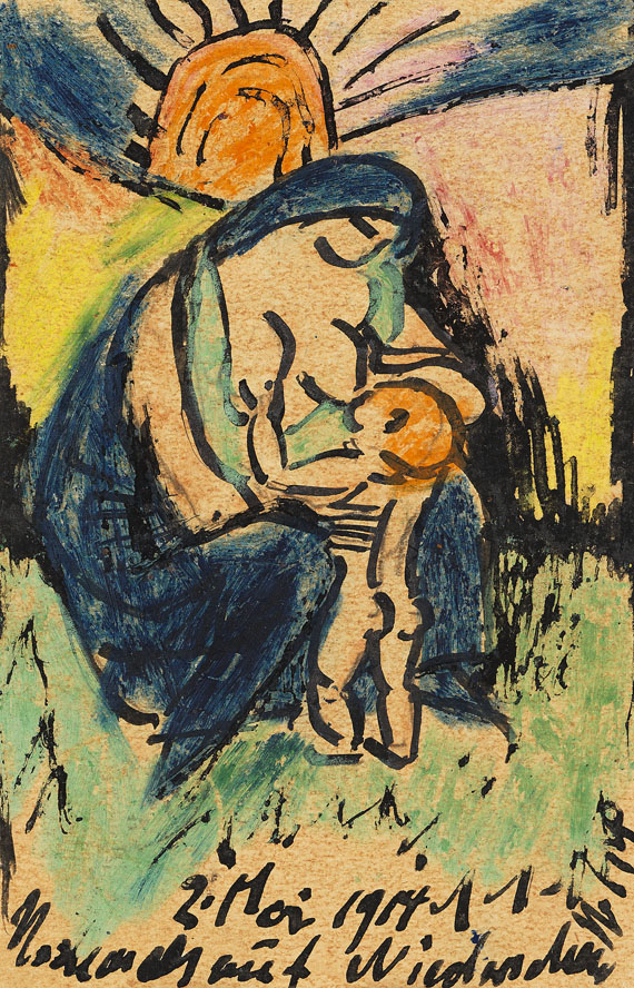 Hermann Max Pechstein - Mutter mit Kind