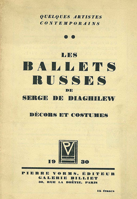 Ballets russes - 7 Hefte zum Ballett (Russalnd, Schweden u. a.).
