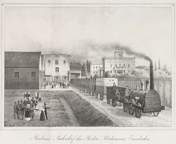   - Die Berlin-Potsdamer Eisenbahn. 1838. - Weitere Abbildung