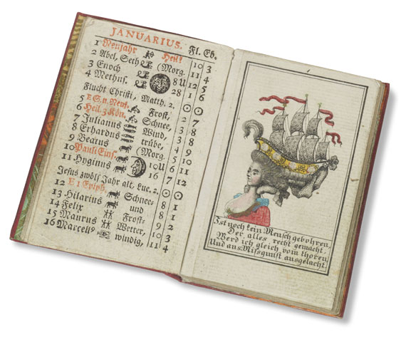   - Hamburgischer Schreib-Kalender. 1783. - Weitere Abbildung