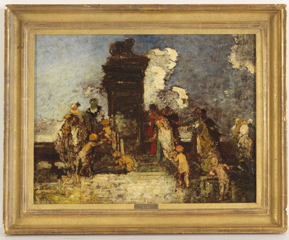 Adolphe Monticelli - Fête Champetre "La Fontaine de Jouvence" - Rahmenbild
