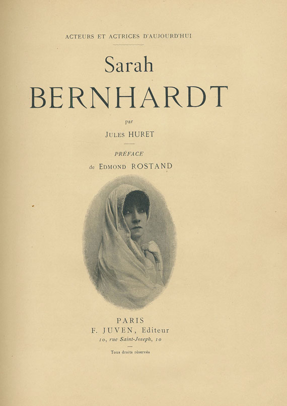   - Huret, J., Sarah Bernhardt. 1889