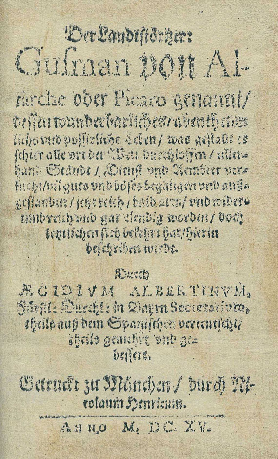 Aegidius Albertinus - Gusman. 1615