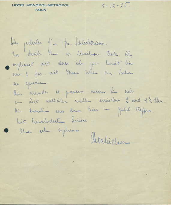 Pola Negri - Eigh. Brief. 1929. - Dabei: Asta Nielsen, Eigh. Brief - Weitere Abbildung