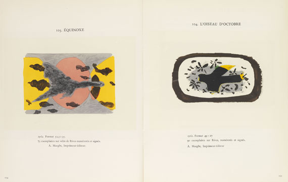 Pablo Picasso - Geiser, Bernhard, Monographie. 2 Bde. Dabei: Ponge, Francis, Braque lithographe.