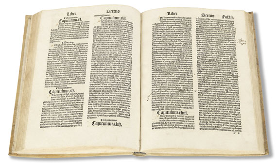 Magnus Aurelius Cassiodorus - Historia ecclesiastica tripartita. Um 1500. - Weitere Abbildung