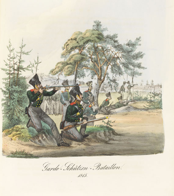   - Die Uniformen der Preußischen Garden 1704-1836. Berlin 1840. - Weitere Abbildung