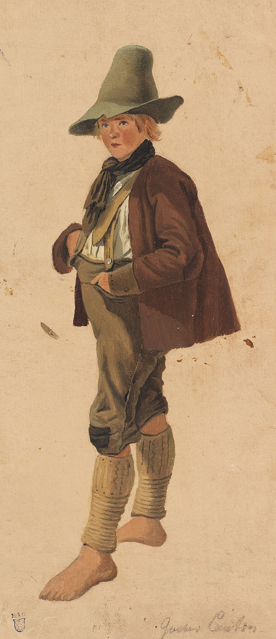Gustav Jakob Canton - Junge in alpenländischer Tracht