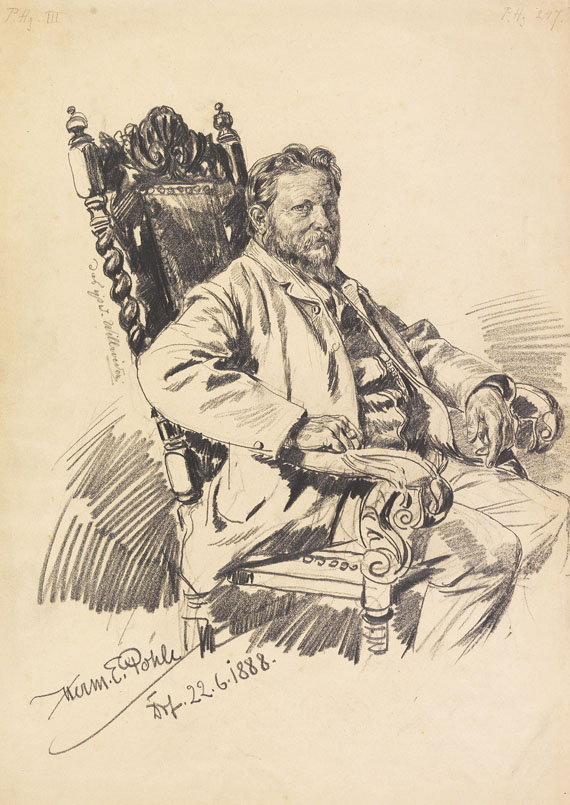 Hermann Emil Pohle - Porträt des Malers Joseph Willroider (1838-1915)