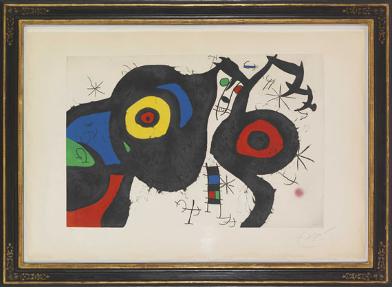 Joan Miró - Les Deux Amis - Rahmenbild