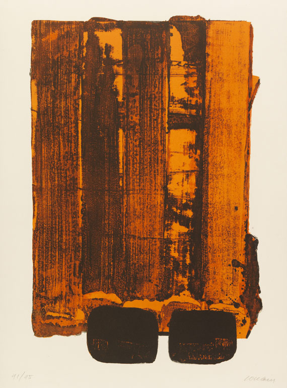 Soulages - Lithographie n° 34