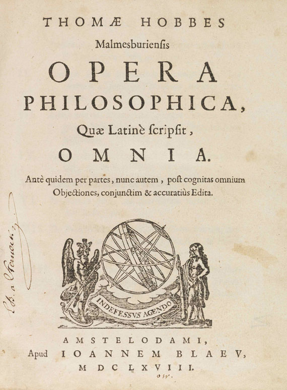 Thomas Hobbes - Opera Philosophica