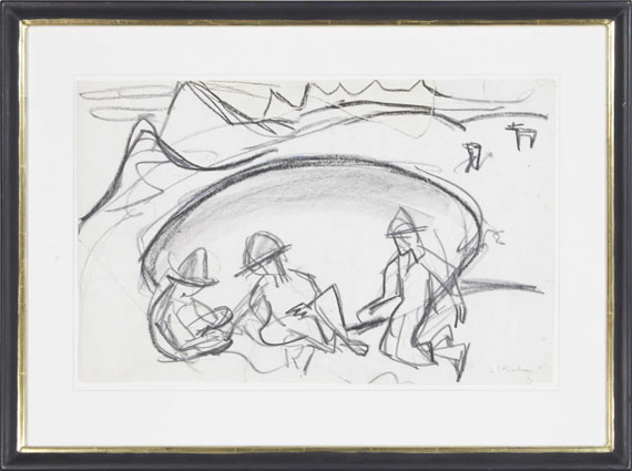 Ernst Ludwig Kirchner - Knaben am See - Rahmenbild
