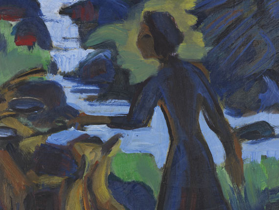 Ernst Ludwig Kirchner - Frau mit Ziege