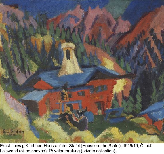 Ernst Ludwig Kirchner - Alphütten und Tinzenhorn