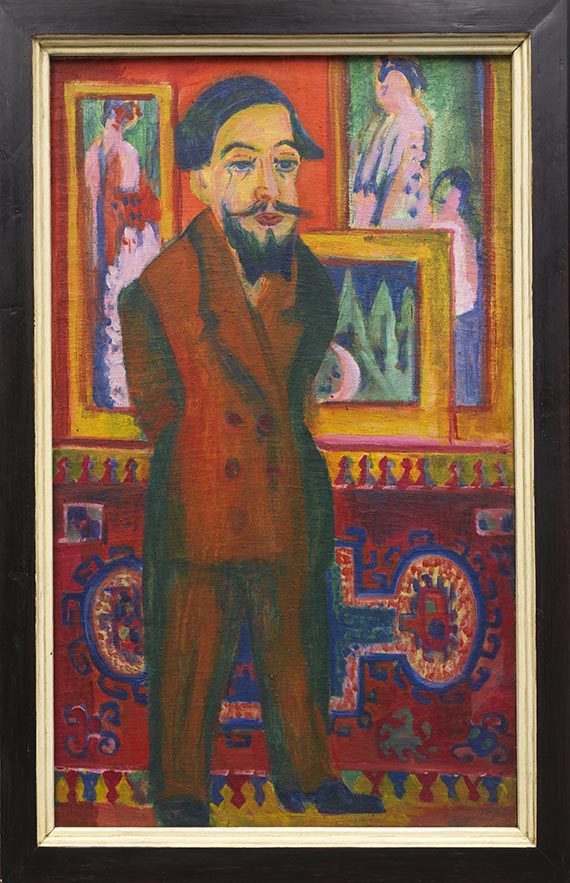 Ernst Ludwig Kirchner - Männerbildnis L. Schames - Rahmenbild